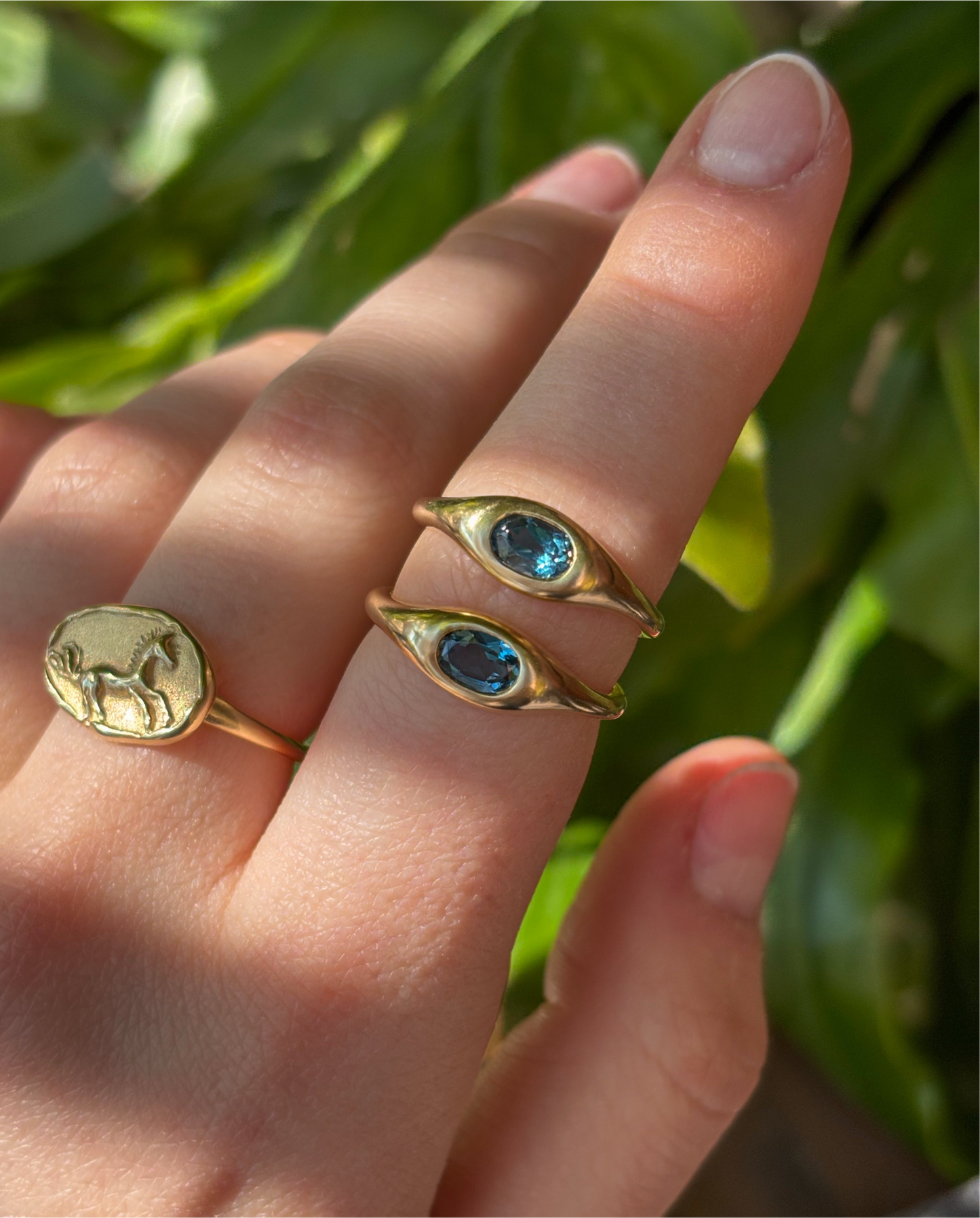 Oval Signet Ring In Gold