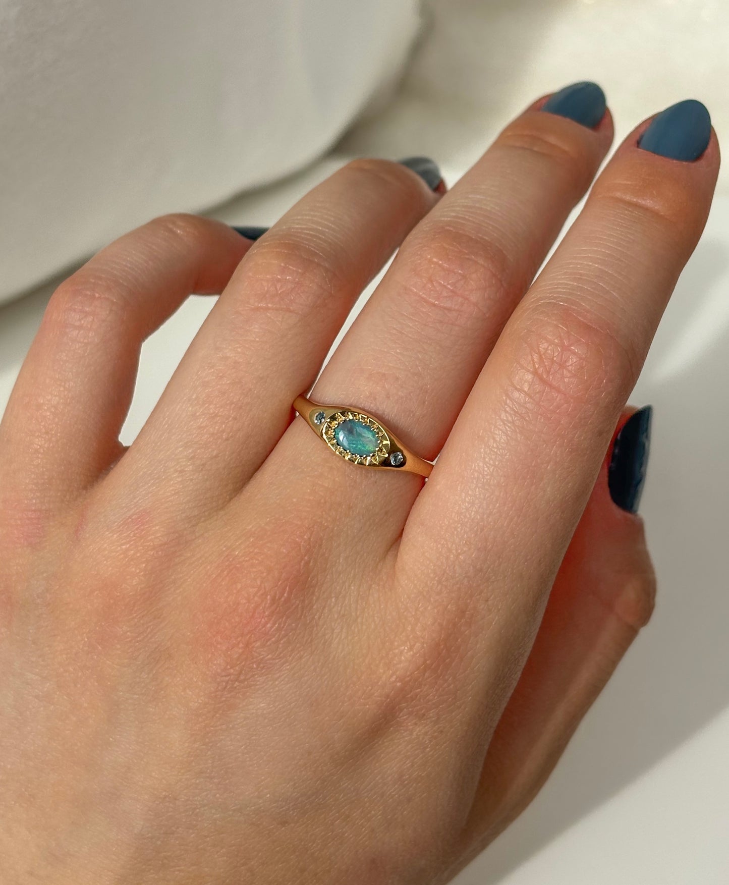 Australian Opal Ring (One Piece)