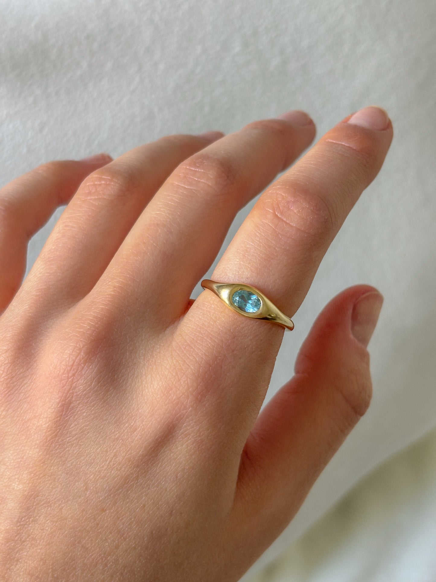 Oval Signet Ring In Gold