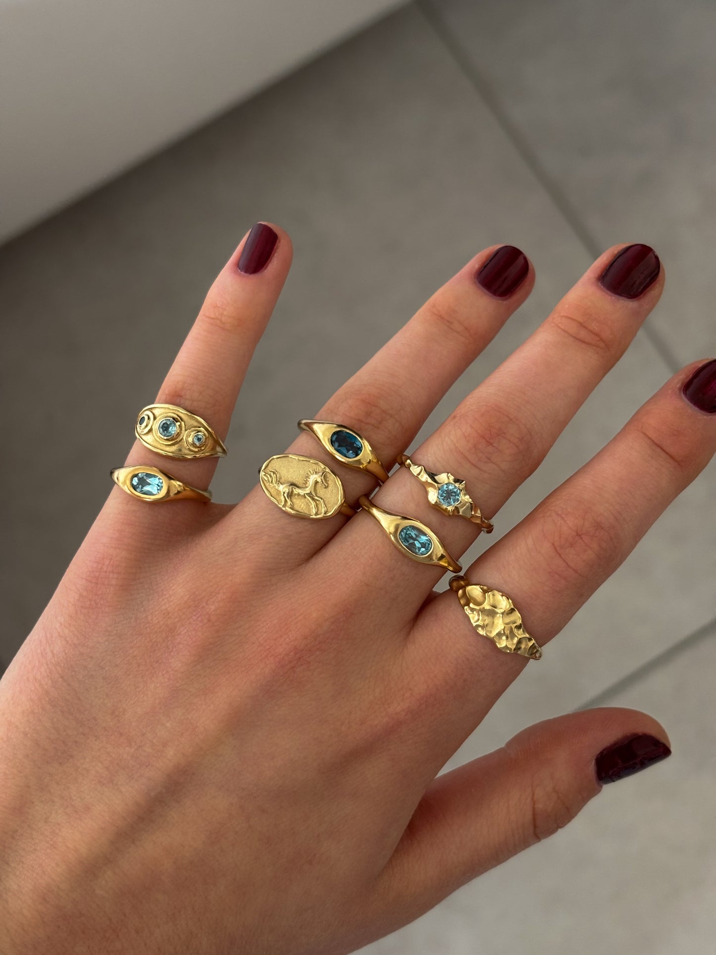 Adva Ring Topaz Stone