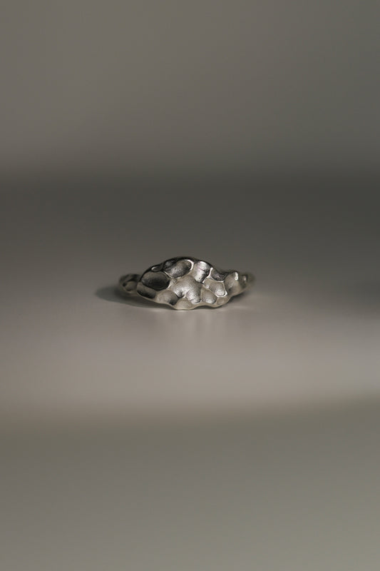 Textured Ring In Silver