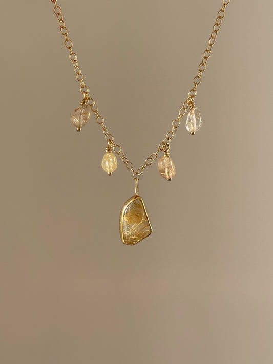 שרשרת רוטילייטד קוורץ