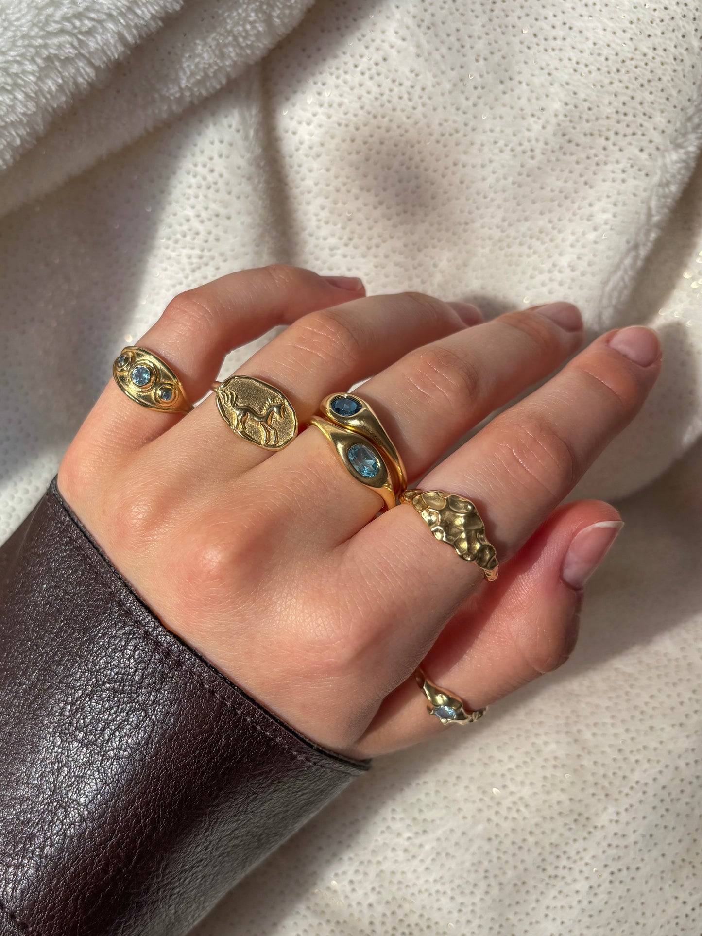 Oval Signet Ring In Gold