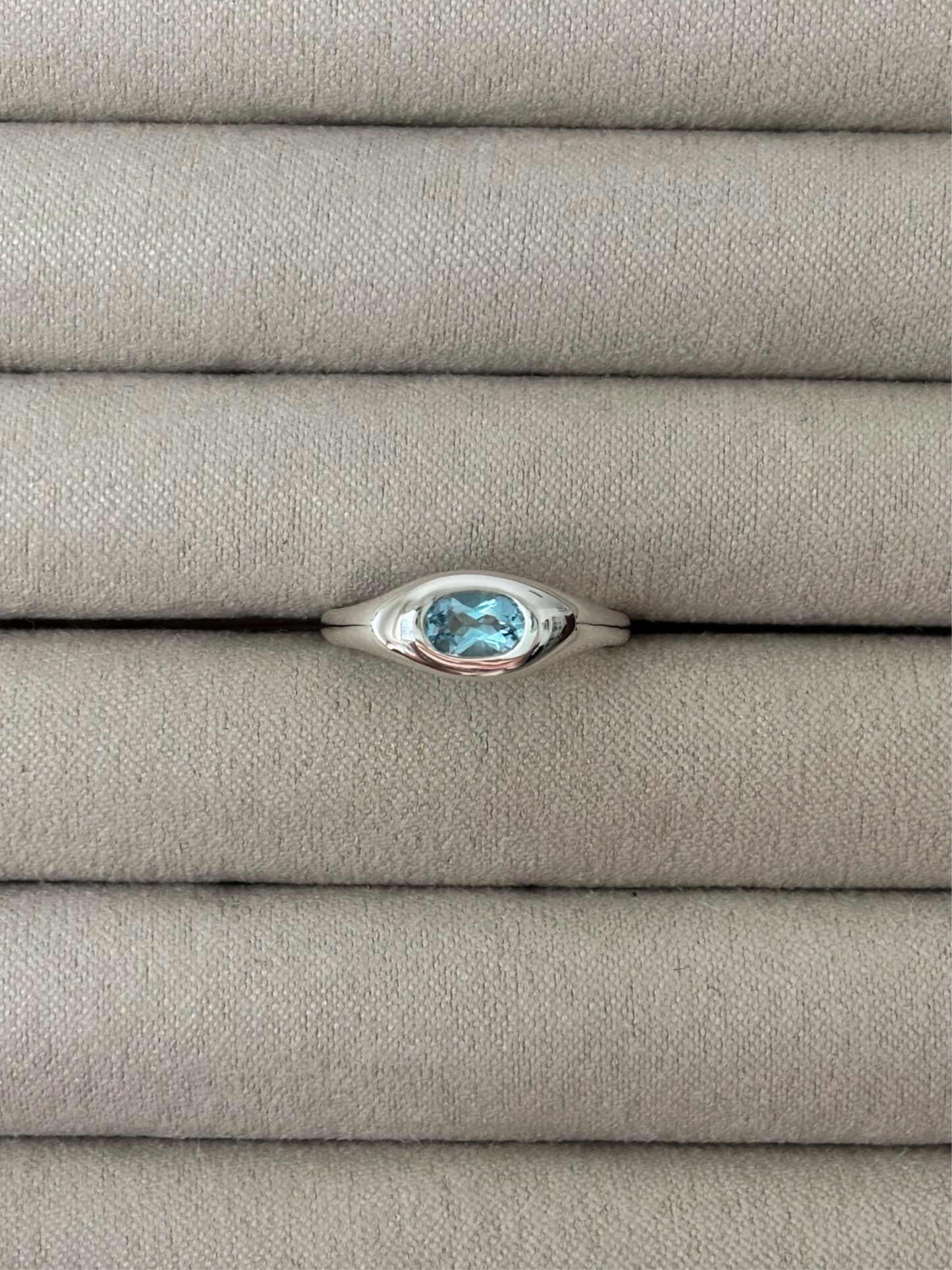 Oval Signet Ring In Silver