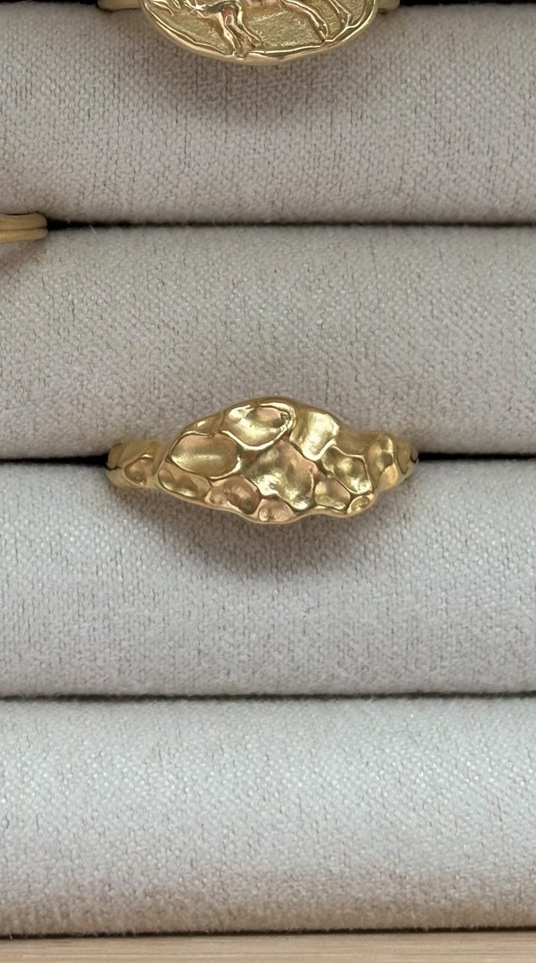 Textured Ring In Gold