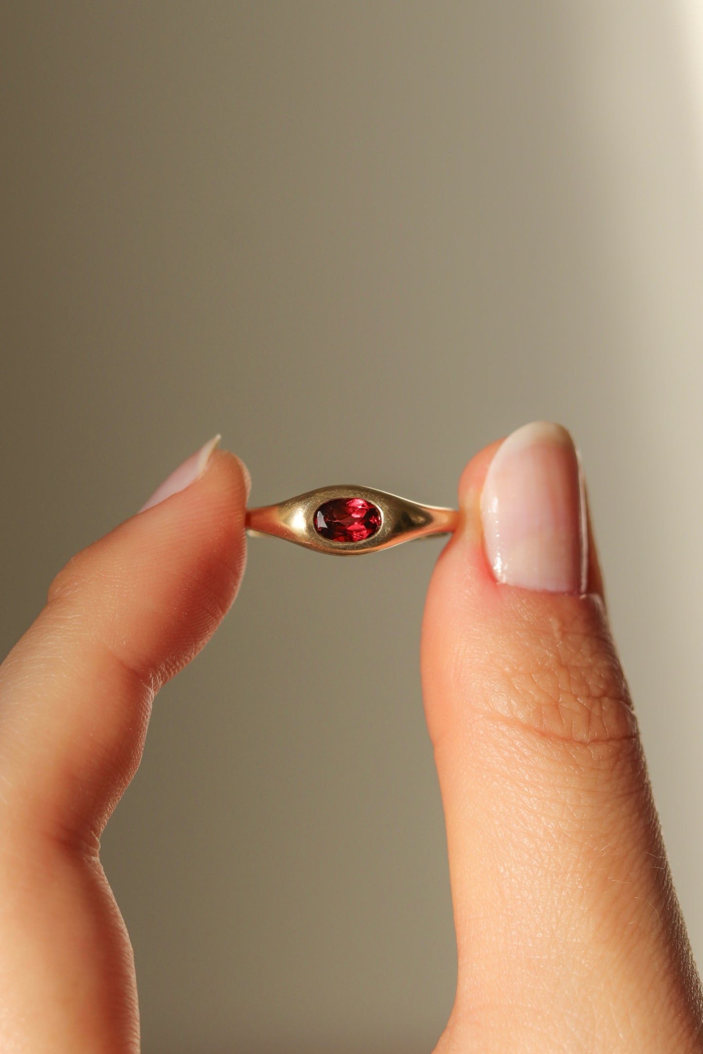 Oval Signet Ring In Gold