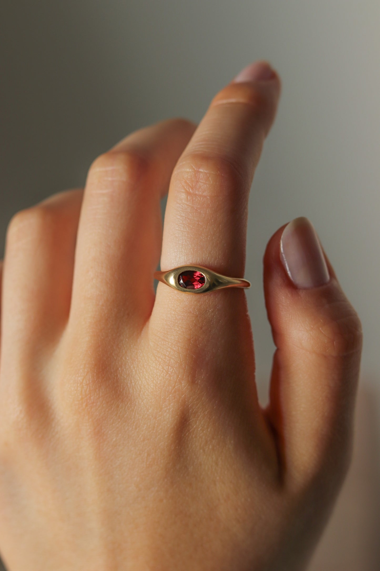Oval Signet Ring In Gold
