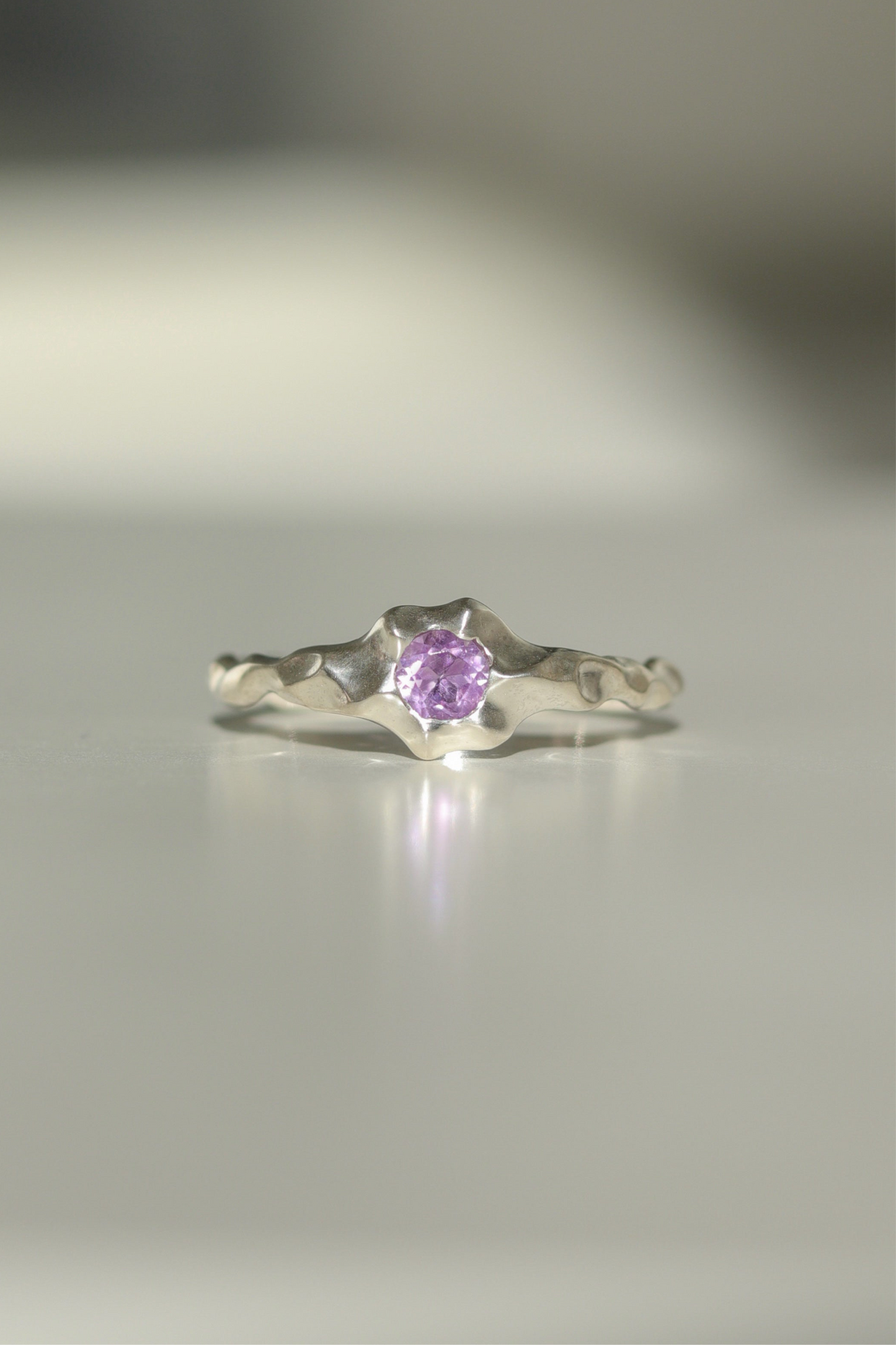 Adva Ring Amethyst Stone