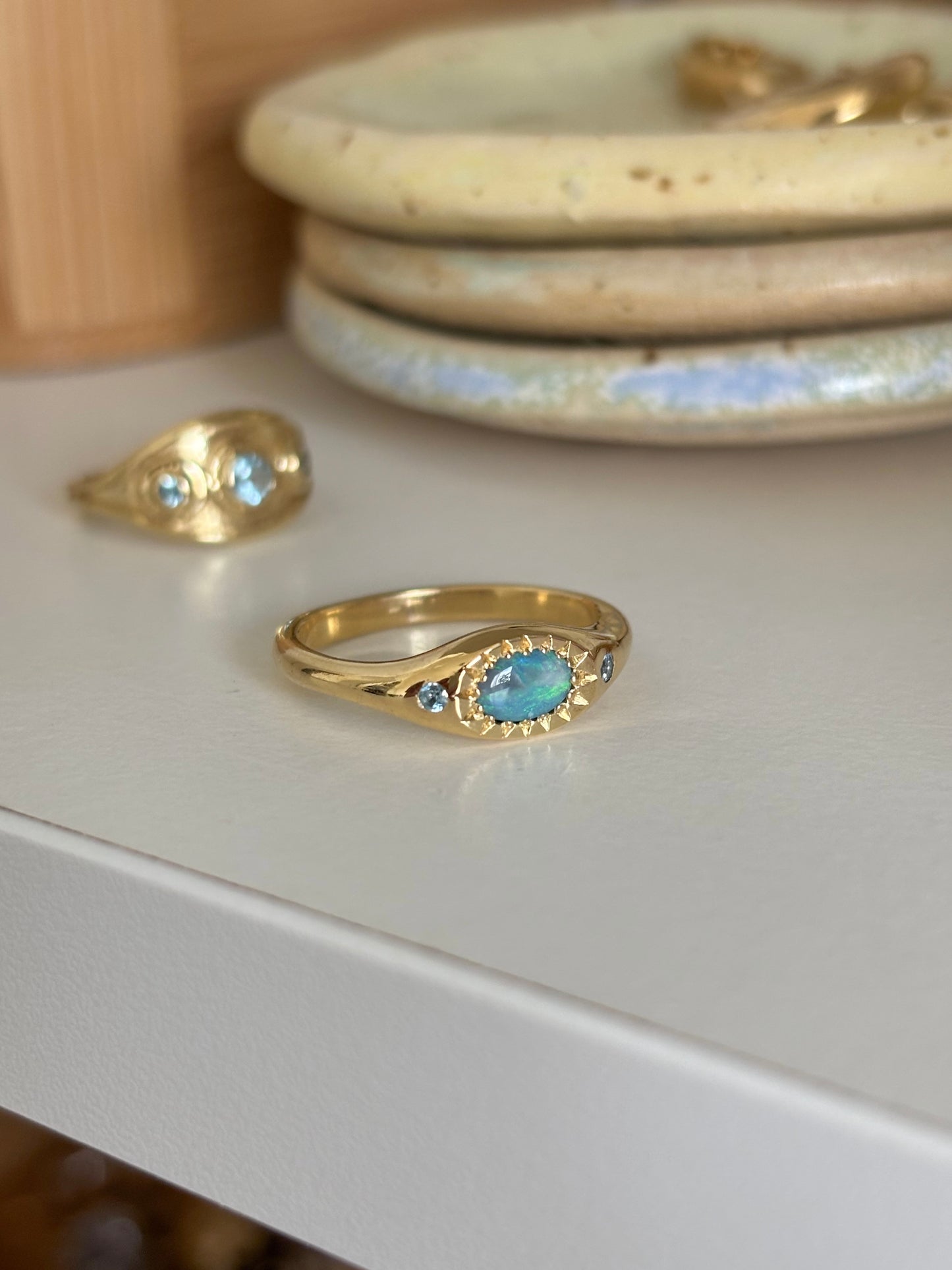 Australian Opal Ring (One Piece)