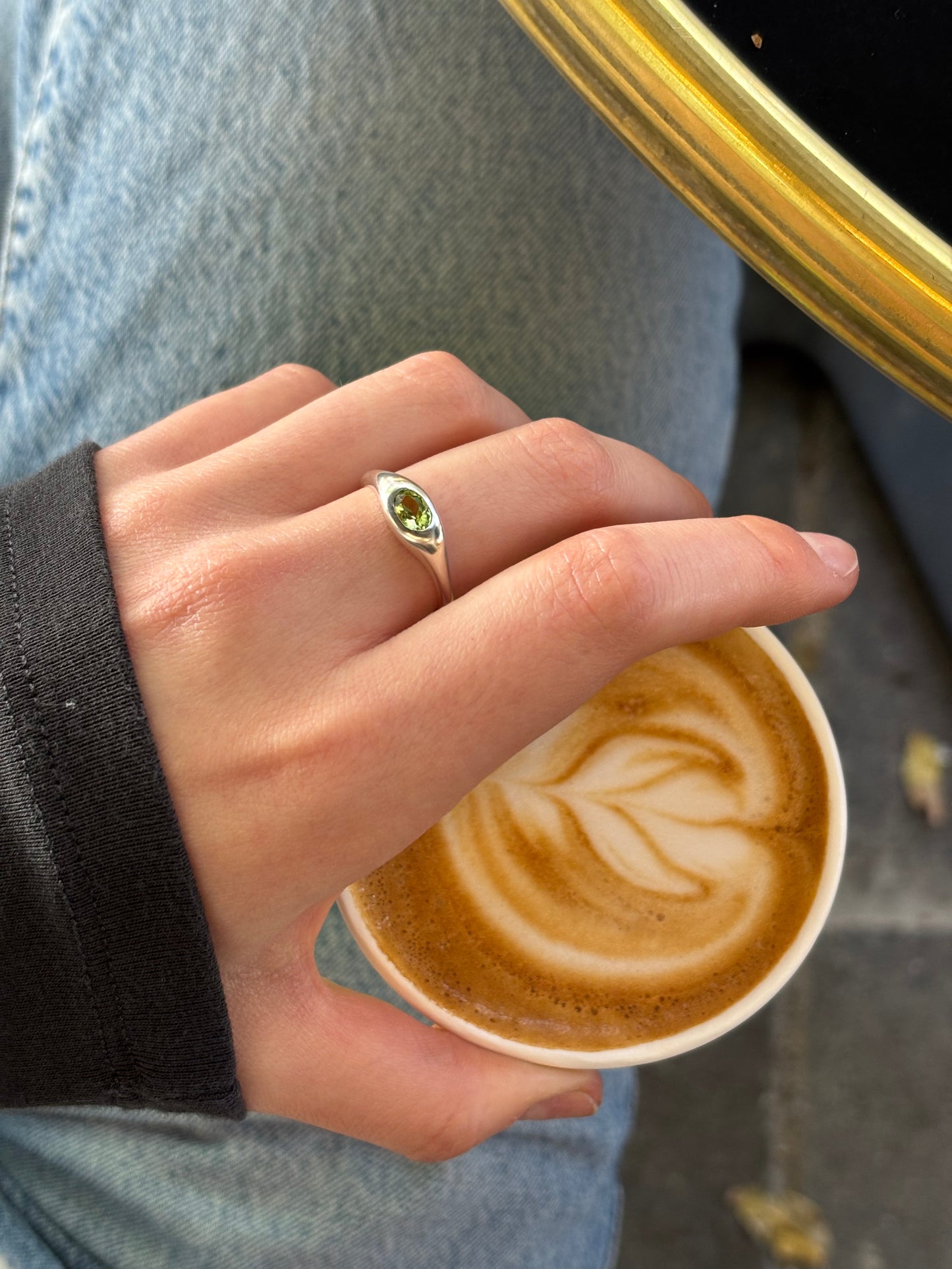 Oval Signet Ring In Silver